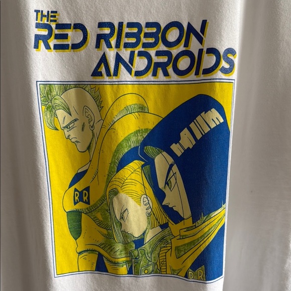 Uniqlo Unisex White Graphic Tee - Red Ribbon Androids - Picture 5 of 5